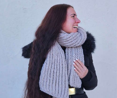 Blog-Inhaltsbild für 'Kostenlose Strickanleitung für einen Strickschal'